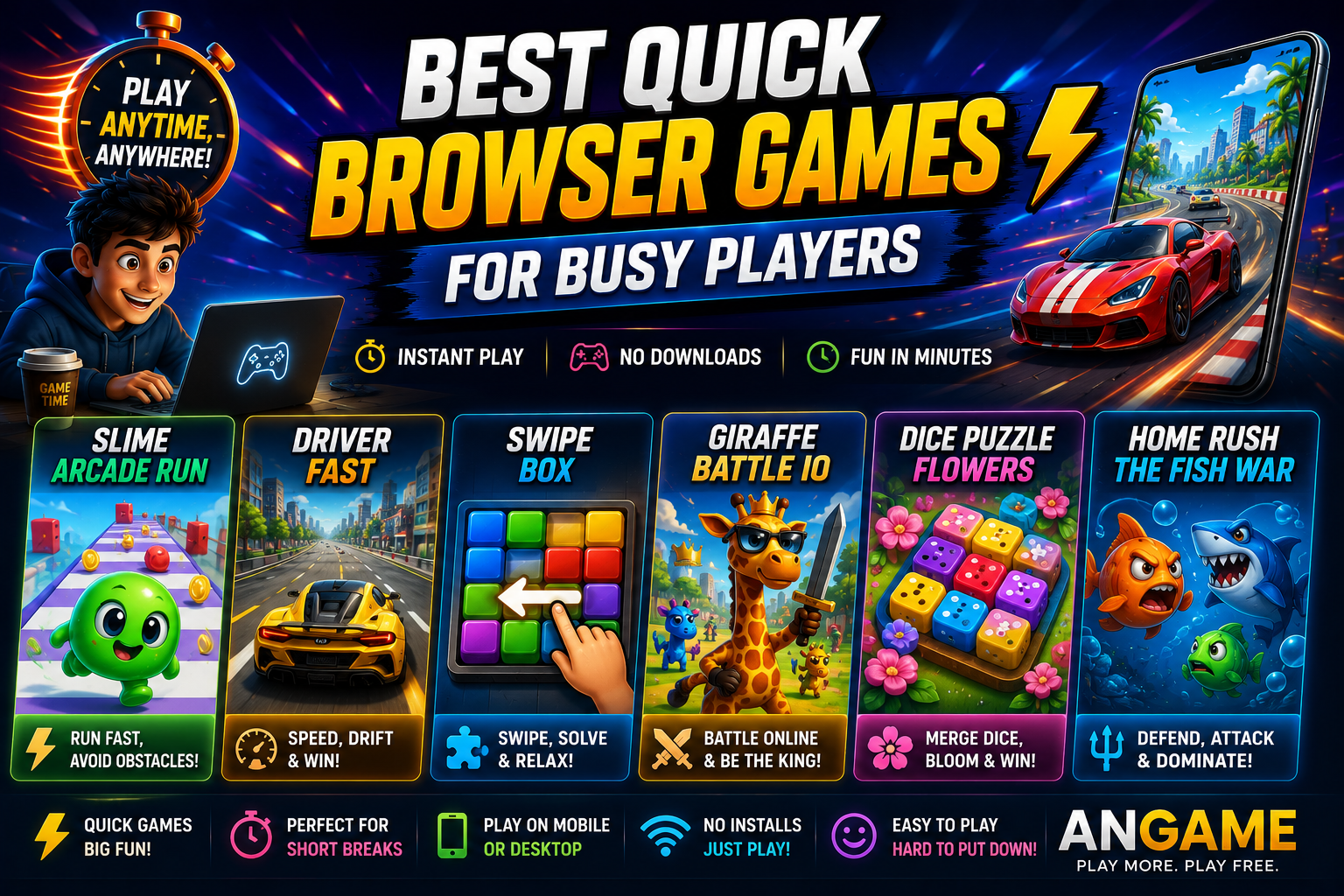 Best Quick Browser Games for Busy Players ⚡